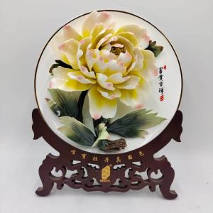 11寸精品單花(骨瓷金邊風(fēng)動(dòng)釉下彩)
